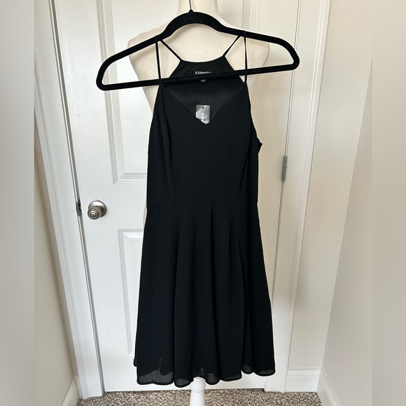 NWT Express halter neck black dress - Picture 11 of 12